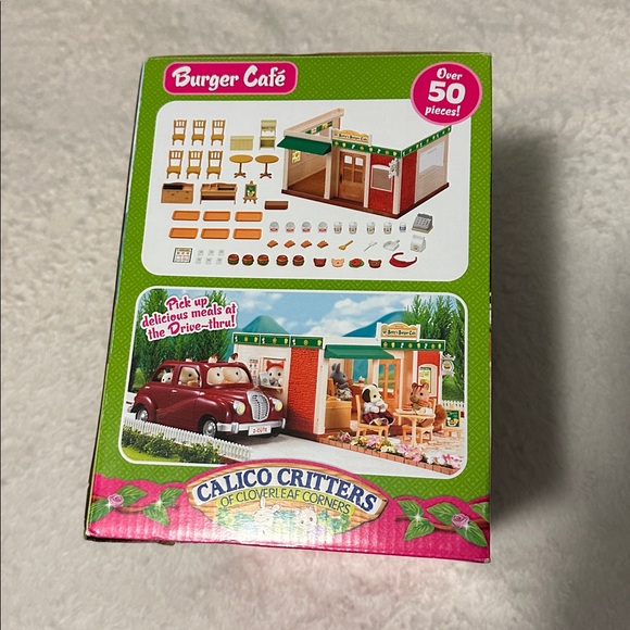 Calico Critters Betty’s Burger Cafe retired set CC1446 NEW factory sealed - Picture 4 of 8